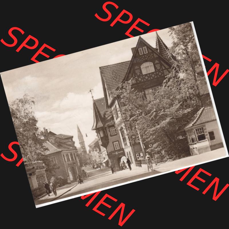 Ansichtskarte DDR Bezirk Suhl, Kreis Meiningen, Stadt Meiningen: 1958 Stadteingang zu Meiningen Thür. (1) Sammlung