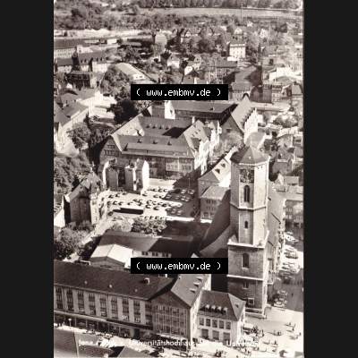 Ansichtskarte DDR Bezirk Gera, Stadtkreis Jena, Stadt Jena: 1974, Universitätshochhaus auf der Universität (1) Sammlung