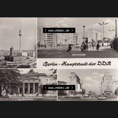 Ansichtskarte DDR Bezirk Berlin, Stadt Berlin: Berlin - Hauptstadt der DDR (1) Sammlung