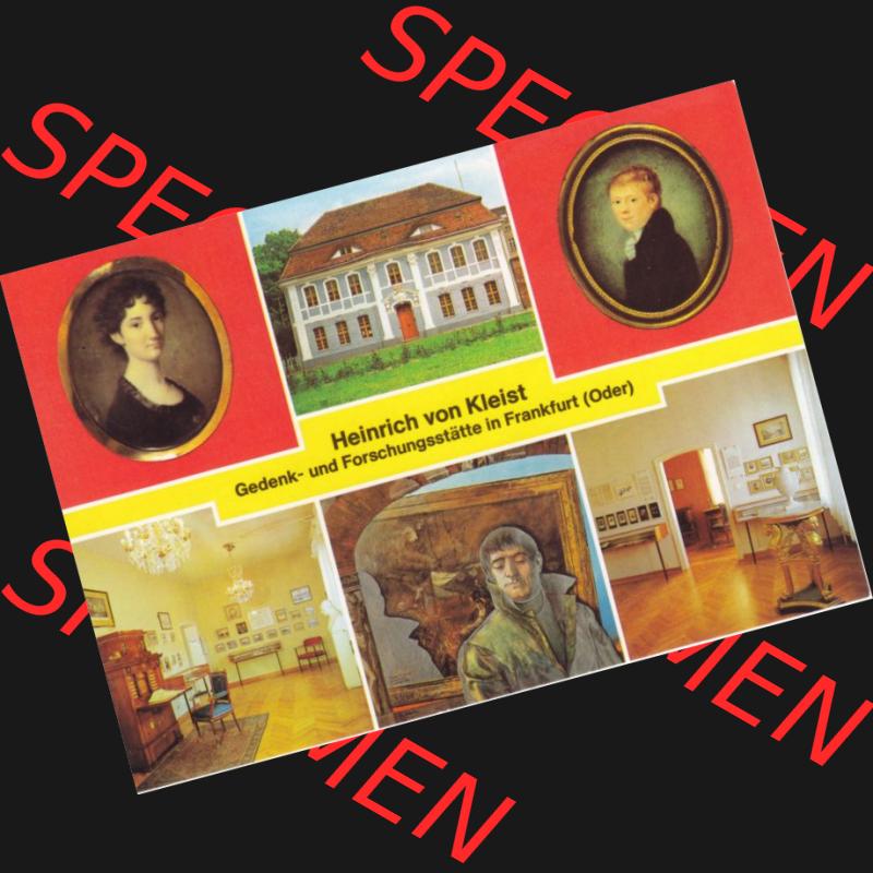 Ansichtskarte DDR Bezirk Frankfurt, Stadtkreis Frankfurt (Oder), Stadt Frankfurt (Oder): Heiinrich von Leist, Gedenkstätte und Forschungsstätte (1) Sammlung