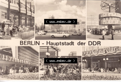 Ansichtskarte DDR Bezirk Berlin, Stadt Berlin-Mitte: 1981, Alextreff, Alexanderstraße, Weltzeituhr (1) Sammlung