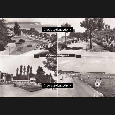 Ansichtskarte DDR Bezirk Rostock, Kreis Rügen, Ostseebad Göhren: Ortsansichten und Strand. Ansichtskarte bzw. Postkarte aus DDR-Zeiten der Deutschen Demokratischen... Sammlung