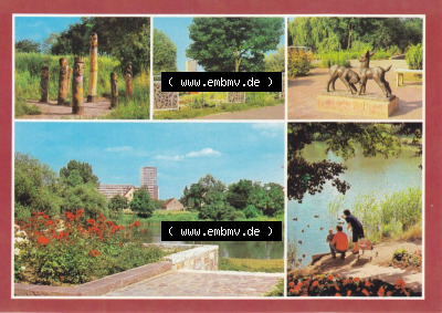 Ansichtskarte DDR Bezirk Frankfurt, Stadtkreis Frankfurt (Oder), Stadt Frankfurt (Oder): Botanischer Garten (1) Sammlung