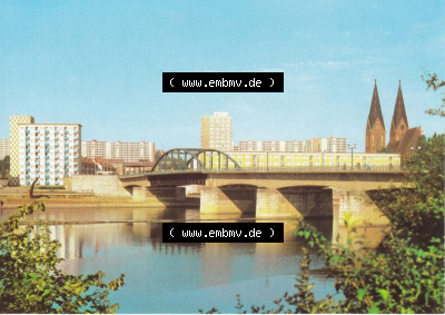 Ansichtskarte DDR Bezirk Frankfurt, Stadtkreis Frankfurt (Oder), Stadt Frankfurt (Oder): Brücke der Freundschaft (1) Sammlung