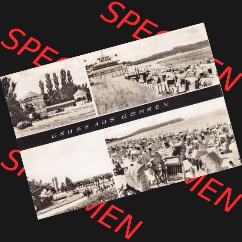Ansichtskarte DDR Bezirk Rostock, Kreis Rügen, Ostseebad Göhren: Gruss aus Göhren, Ortsansichten. Ansichtskarte bzw. Postkarte aus DDR-Zeiten der Deutschen... Sammlung