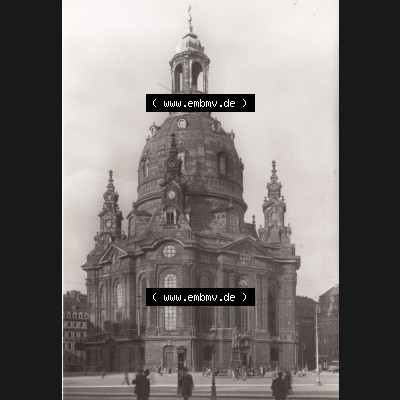 Ansichtskarte DDR Bezirk Dresden, Kreis Dresden, Stadt Dresden: Frauenkirche, erbaut 1726-1743 von George Bähr (1) Sammlung