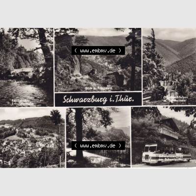 Ansichtskarte DDR Bezirk Suhl, Schwarzburg: Schwarzburg in Thüringen, Reichsbahn-Erholungsheim, Trippstein, (1) Sammlung