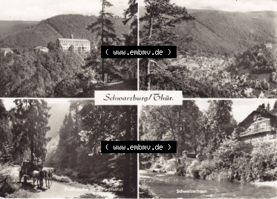 Ansichtskarte DDR Bezirk Suhl, Schwarzburg: Schwarzburg - Thüringen (1) Sammlung