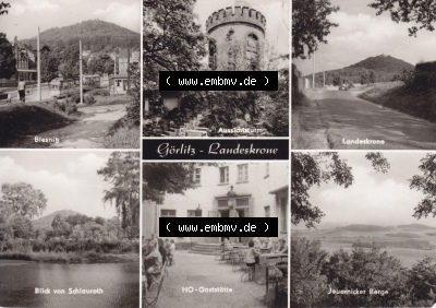 Ansichtskarte DDR Bezirk Dresden, Kreis Görlitz, Stadt Görlitz: von Schlauroth, HO-Gaststätte, Jauernicker Berge (1) Sammlung