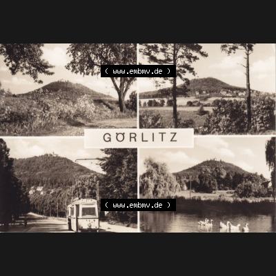 Ansichtskarte DDR Bezirk Dresden, Kreis Görlitz, Stadt Görlitz: 1968, Görlitz-Biesnitz, Landeskrone (1) Sammlung
