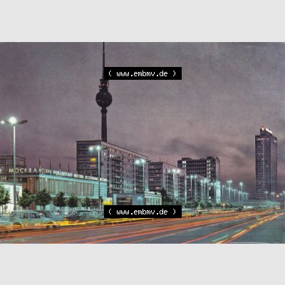 Ansichtskarte DDR Bezirk Berlin, Stadt Berlin-Mitte: Karl-Marx-Allee (1) Sammlung
