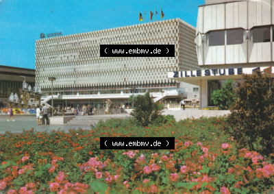 Ansichtskarte DDR Bezirk Berlin, Stadt Berlin-Mitte: Centrum-Warenhaus am Alexanderplatz (1) Sammlung