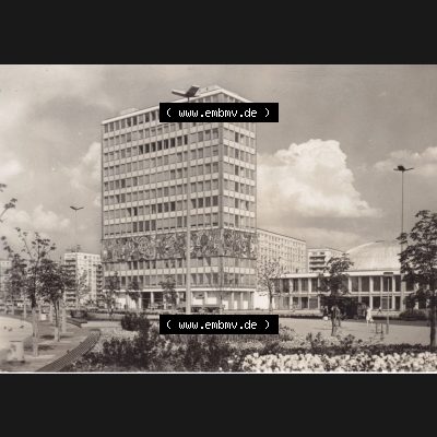 Ansichtskarte DDR Bezirk Berlin, Stadt Berlin-Mitte: 1972, Haus des Lehrers und Kongreßhalle am Alexanderplatz (1) Sammlung