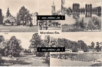 Ansichtskarte DDR, Bezirk Karl-Marx-Stadt, Kreis Werdau, Stadt Werdau (1) Sammlung