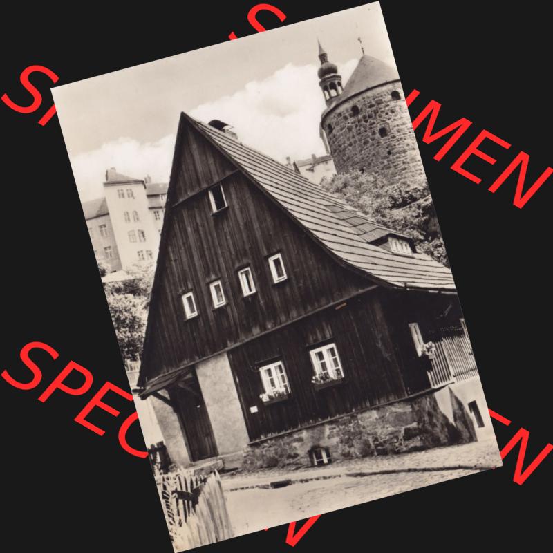Ansichtskarte DDR Bezirk Dresden, Kreis Bautzen, Stadt Bautzen: In s/w Schwarzweiß Postkarte Hexenhäusl. Hexenhaus (1) Sammlung