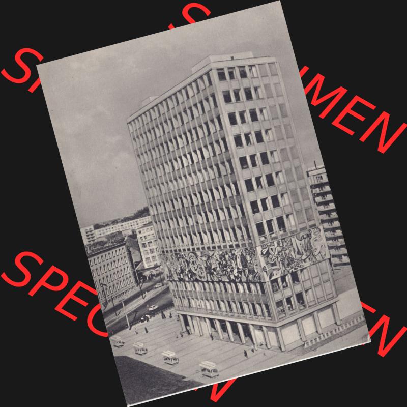 Ansichtskarte DDR Bezirk Berlin, Stadt Berlin: In s/w Schwarzweiß Postkarte Das Haus des Lehrers in Berlin (1) Sammlung