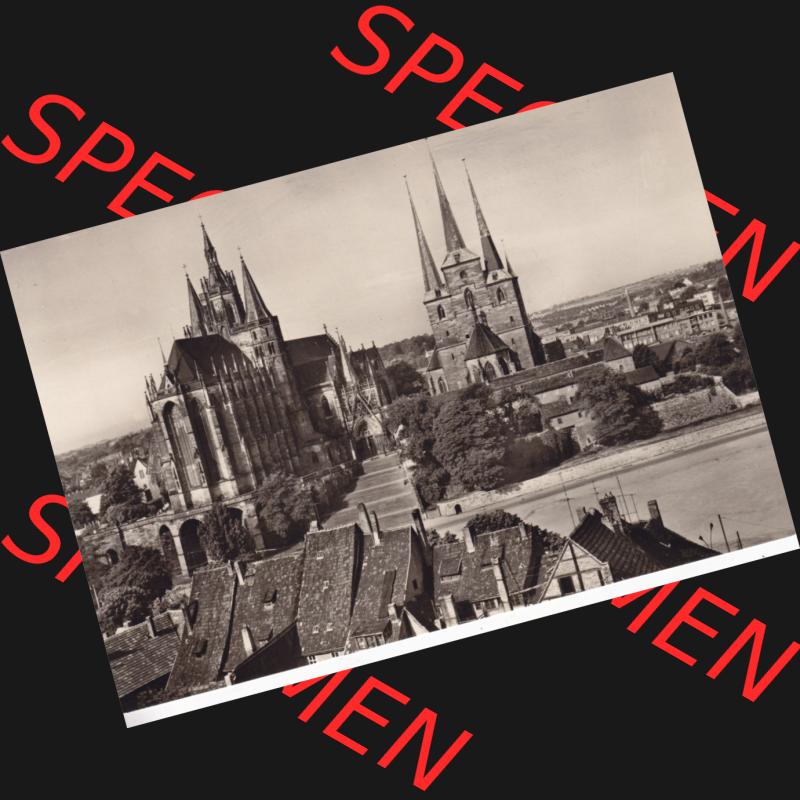 Ansichtskarte Bezirk Erfurt, Stadtkreis Erfurt, Stadt Erfurt Dom und Severi. Ansichtskarte bzw. Postkarte aus DDR-Zeiten der Deutschen Demokratischen Republik von Bezirk Erfurt,... Sammlung