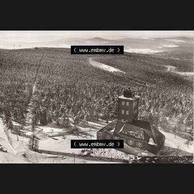 Ansichtskarte Bezirk Karl-Marx-Stadt, Landkreis Annaberg, Stadt Oberwiesenthal Wetterwarte auf dem Fichtelberg. Ansichtskarte bzw. Postkarte aus DDR-Zeiten der Deutschen Demokratischen... Sammlung