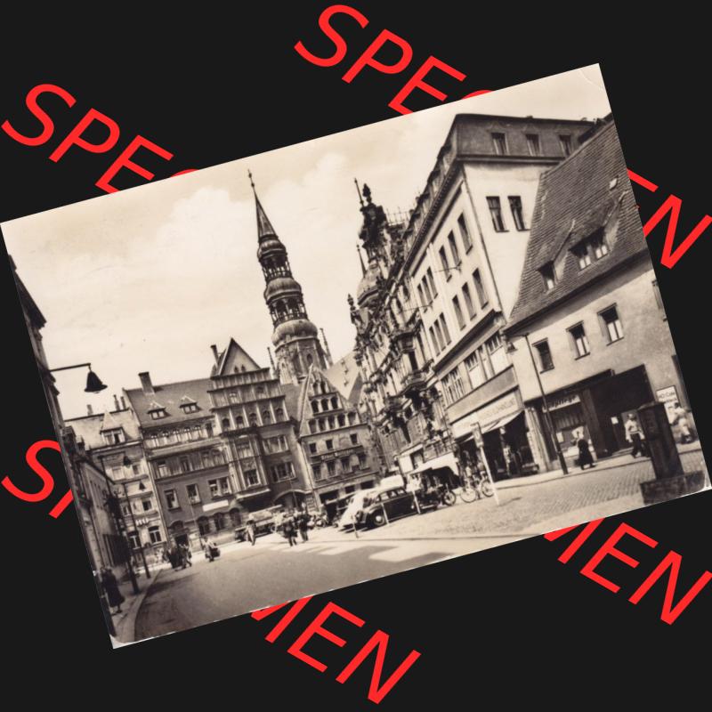 Ansichtskarte Bezirk Karl-Marx-Stadt, Landkreis Zwickau-Land, Stadt Zwickau der DDR Hauptmarkt und Dom zu St. Marien. DDR Postkarte aus privater Sammlung-Konvolut an gelaufenen... Sammlung
