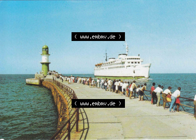 Ansichtskarte DDR Bezirk Rostock, Stadtkreis Rostock, Hansestadt Rostock, Ortsteil Seebad Warnemünde DDR Rostock Warnemünde... Sammlung