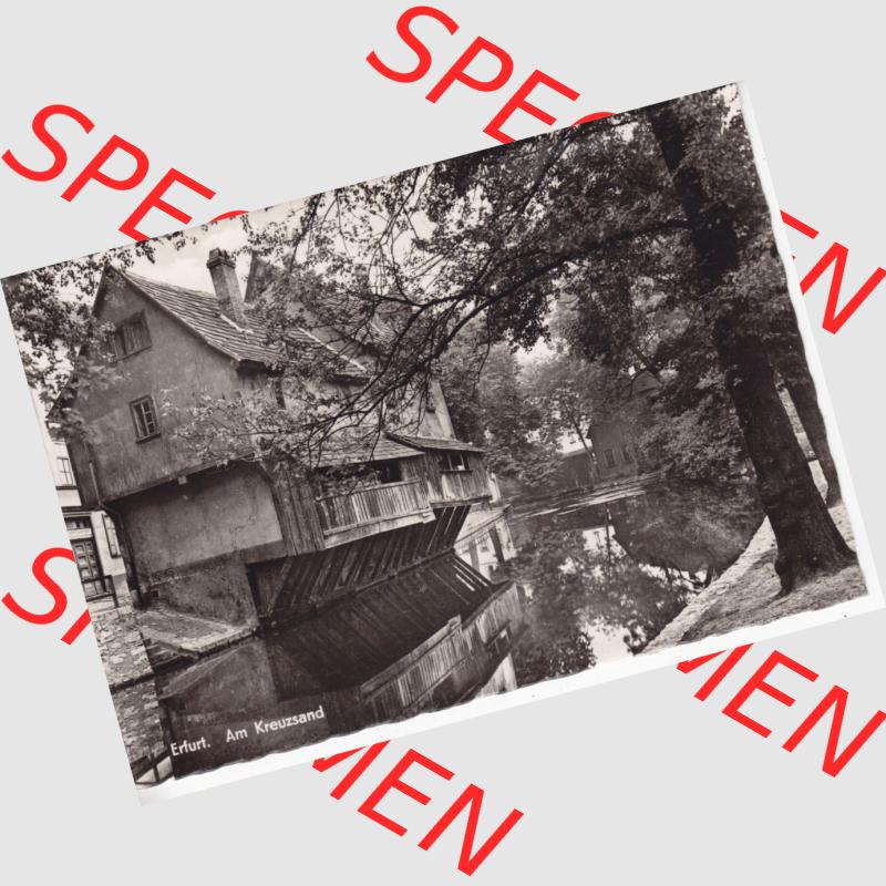 Ansichtskarte Bezirk Erfurt, Stadtkreis Erfurt, Stadt Erfurt Am Kreuzsand. Ansichtskarte bzw. Postkarte aus DDR-Zeiten der Deutschen Demokratischen Republik von Bezirk Erfurt,... Sammlung