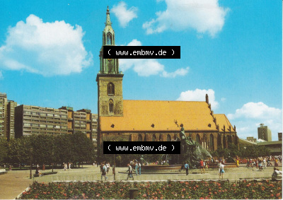Ansichtskarte DDR Bezirk Berlin, Stadt Berlin-Mitte: Marienkirche (1) Sammlung
