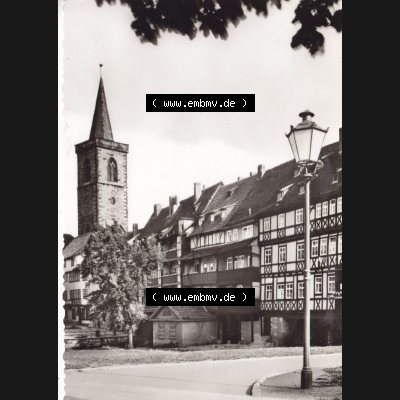 Ansichtskarte Bezirk Erfurt, Stadtkreis Erfurt, Stadt Erfurt Krämerbrücke, Steinbögen, Fachwerkshäuser, Restaurierung seit 1963. Ansichtskarte bzw.... Sammlung