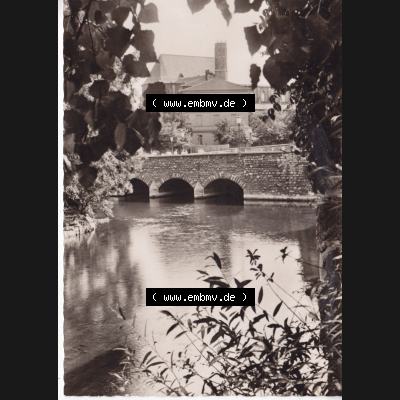 Ansichtskarte Bezirk Erfurt, Stadtkreis Erfurt, Stadt Erfurt An der Neuen Brücke. Ansichtskarte bzw. Postkarte aus DDR-Zeiten der Deutschen Demokratischen Republik von Bezirk... Sammlung