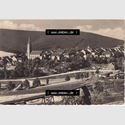 Ansichtskarte Bezirk Karl-Marx-Stadt, Landkreis Annaberg, Stadt Oberwiesenthal Sommer- und Winterkurort Oberwiesenthal im Erzgebirge. Ansichtskarte bzw. Postkarte aus DDR-Zeiten... Sammlung