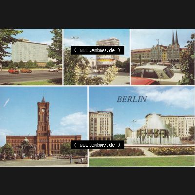 Ansichtskarte DDR Bezirk Berlin, Stadt Berlin-Mitte: Hotel Berolina in Berlin (1) Sammlung