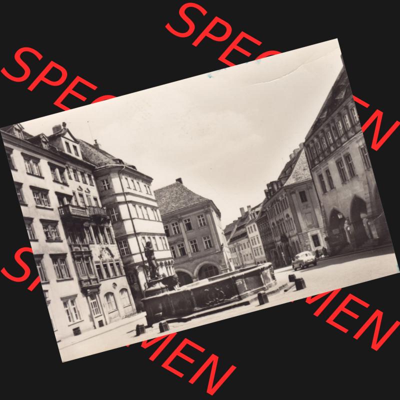 Ansichtskarte DDR Bezirk Dresden, Kreis Görlitz, Stadt Görlitz: In s/w Schwarzweiß Untermarkt mit Laubengängen (1) Sammlung