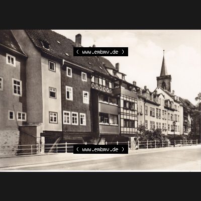 Ansichtskarte Bezirk Erfurt, Stadtkreis Erfurt, Stadt Erfurt Krämerbrücke. Ansichtskarte bzw. Postkarte aus DDR-Zeiten der Deutschen Demokratischen Republik von Bezirk... Sammlung