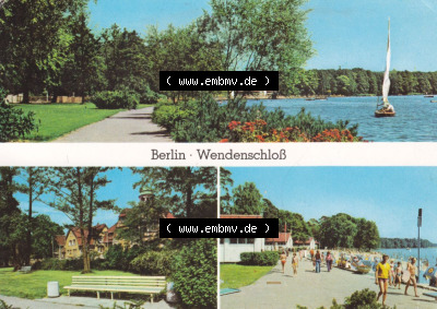 Ansichtskarte DDR Bezirk Berlin, Stadt Berlin-Köpenick: Wendenschloß, Möllhausenufer (1) Sammlung