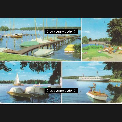 Ansichtskarte DDR Bezirk Berlin, Stadt Berlin: 1977, Berlin-Schmöckwitz, Seddinsee, Badestelle Zeuthener See (1) Sammlung