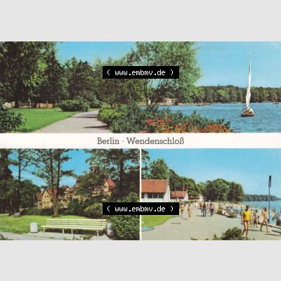 Ansichtskarte DDR Bezirk Berlin, Stadt Berlin-Köpenick: Wendenschloß, Möllhausenufer (1) Sammlung