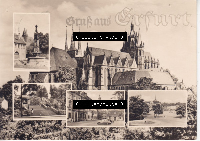 Ansichtskarte bzw. Postkarte aus DDR-Zeiten, Bezirk Erfurt, Stadt Erfurt der DDR Sammlung