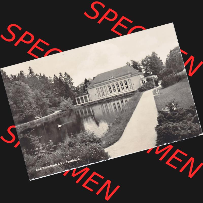 Ansichtskarte DDR, Bezirk Karl-Marx-Stadt, Bad Brambach Festhalle (1) Sammlung