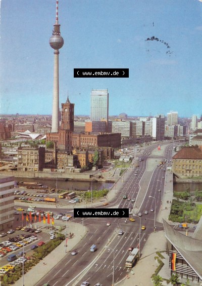 Ansichtskarte DDR Bezirk Berlin, Stadt Berlin-Mitte: Blick zum Stadtzentrum (1) Sammlung
