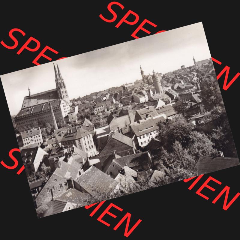 Ansichtskarte DDR Bezirk Dresden, Kreis Görlitz, Stadt Görlitz: In s/w Schwarzweiß Altstadt mit Peterskirche (1) Sammlung