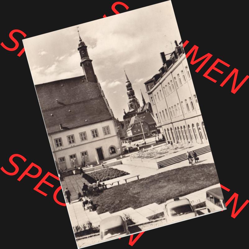 Ansichtskarte Bezirk Karl-Marx-Stadt, Landkreis Zwickau-Land, Stadt Zwickau der DDR Neuberin-Platz. DDR Postkarte aus privater Sammlung-Konvolut an gelaufenen Ansichtskarten aus Zwickau... Sammlung