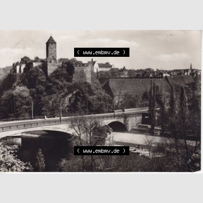 Ansichtskarte DDR Bezirk Halle, Stadtkreis Halle? Unbekannt: In s/w Schwarzweiß 1961, Giebichenstein, Stempel 1000 Jahre Halle (1) Sammlung