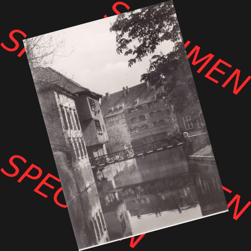 Ansichtskarte Bezirk Erfurt, Stadtkreis Erfurt, Stadt Erfurt Partie an der Gera. Ansichtskarte bzw. Postkarte aus DDR-Zeiten der Deutschen Demokratischen Republik von Bezirk Erfurt,... Sammlung