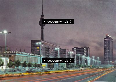 Ansichtskarte DDR Bezirk Berlin, Stadt Berlin-Mitte: Karl-Marx-Allee (1) Sammlung