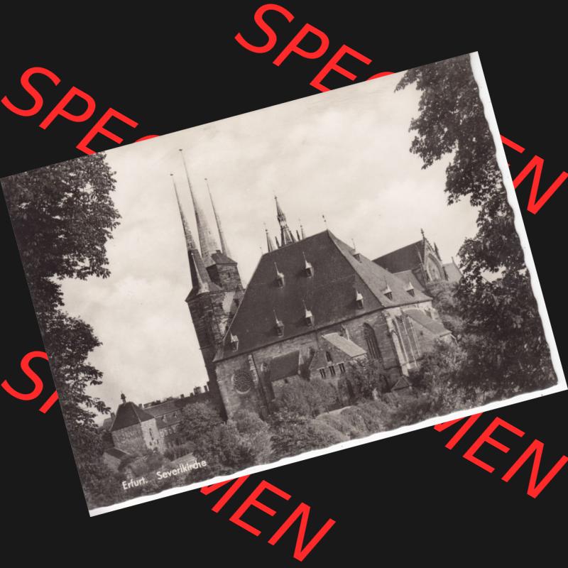 Ansichtskarte Bezirk Erfurt, Stadtkreis Erfurt, Stadt Erfurt Severikirche. Ansichtskarte bzw. Postkarte aus DDR-Zeiten der Deutschen Demokratischen Republik von Bezirk Erfurt,... Sammlung
