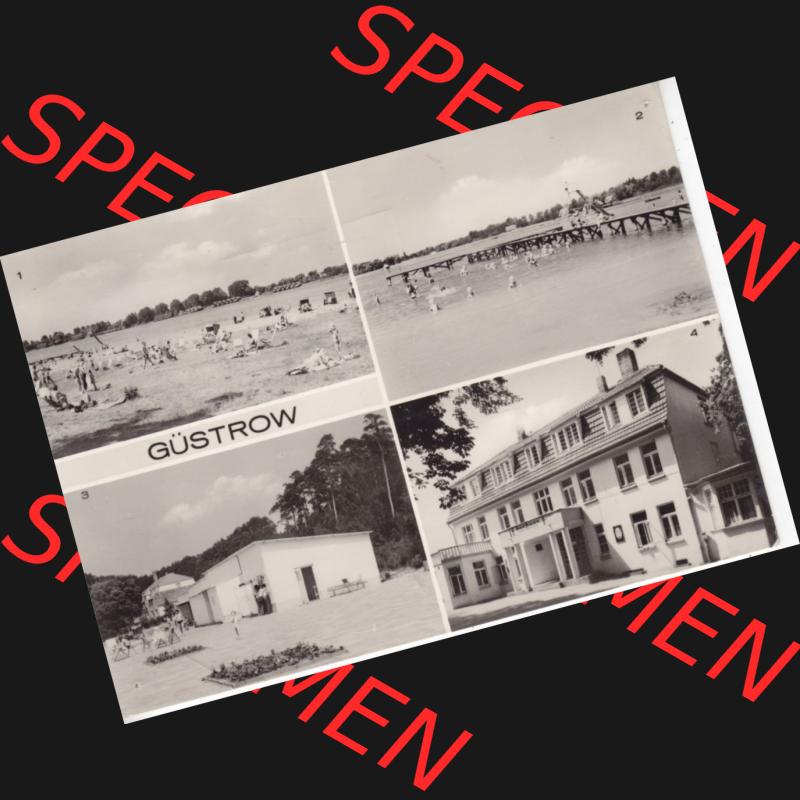 Ansichtskarte Bezirk Bezirk Schwerin, Kreis Güstrow, Stadt-Güstrow 1979, Am Inselsee, Naherholungsgebiet, Naherholungszentrum, Kurshaus am Inselsee (1) Sammlung