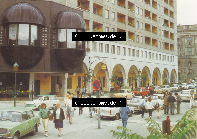 Ansichtskarte DDR Bezirk Berlin, Stadt Berlin-Mitte: Marx-Engels-Forum Gaststätten-Komplex (1) Sammlung