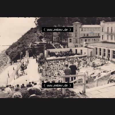 Ansichtskarte DDR Bezirk Rostock, Kreis Rügen, Ostseebad Sellin: Freilichtbühne Sellin. Ansichtskarte bzw. Postkarte aus DDR-Zeiten der Deutschen Demokratischen... Sammlung