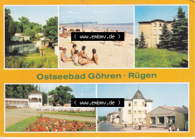 Ansichtskarte bzw. Postkarte aus DDR-Zeiten, Ostseebad Göhren im Norden der DDR Sammlung