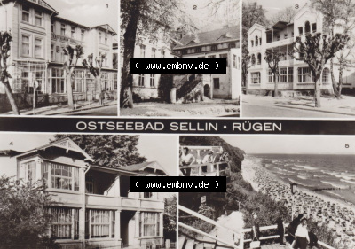 Ansichtskarte bzw. Postkarte aus DDR-Zeiten, Ostseebad Sellin im Norden der DDR Sammlung