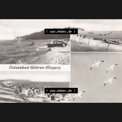 Ansichtskarte DDR Bezirk Rostock, Kreis Rügen, Ostseebad Göhren: Ostseebad Göhren (Rügen). Ansichtskarte bzw. Postkarte aus DDR-Zeiten der... Sammlung